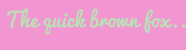 Image with Font Color BAE0B6 and Background Color F296D2